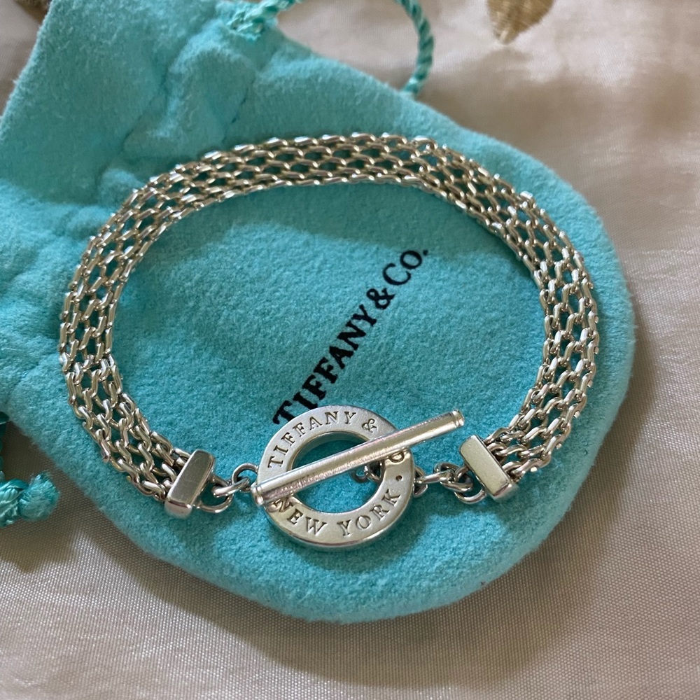 ✨Tiffany&Co Sterling Silver Mesh Toggle Bracelet✨